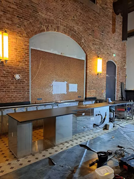 Montage Frumento Gastrotechnik, Großküchen, Buffet, Ausgaben, Bar, Foodtrack, Hohenems